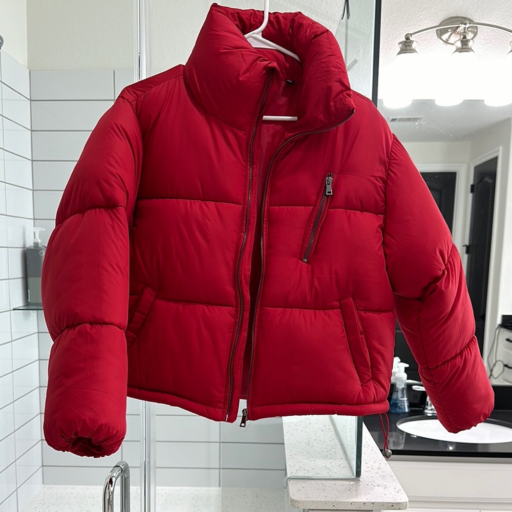 Vici Red Puffer Jacket
